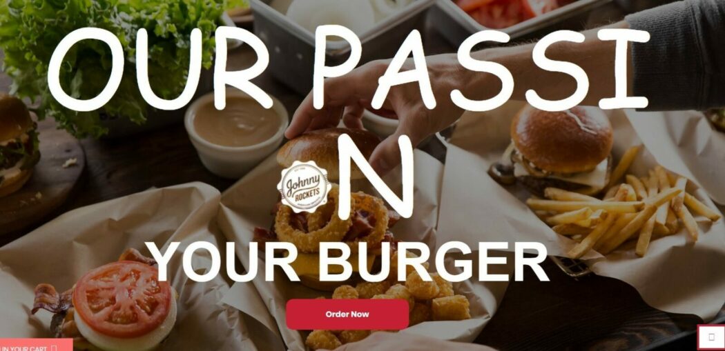 Burger Jhonny Rockets UAE web design