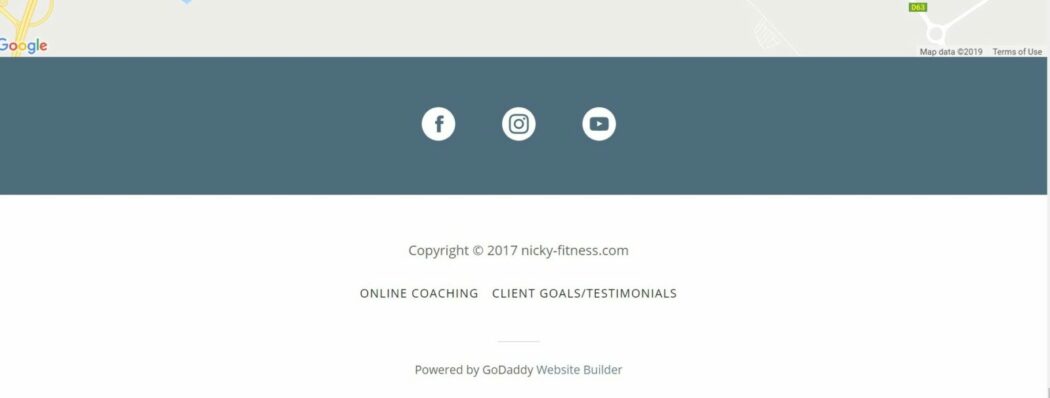 Nicky fitness footer