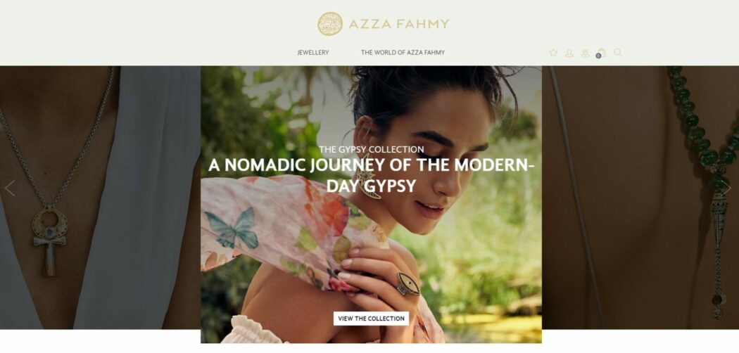 azza fahmy website homepage