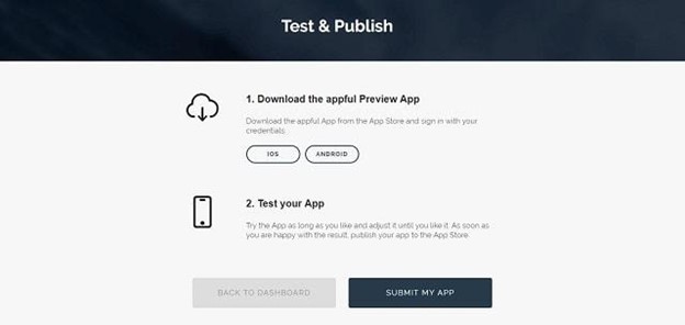 website to app test page