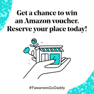 FawaneesGoDaddy announcement promote business