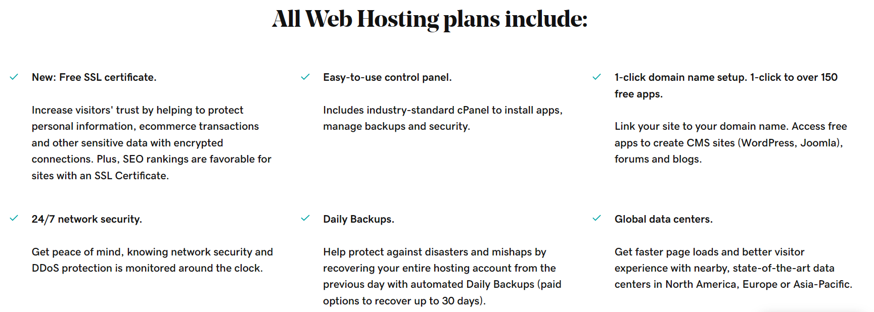 Why choose GoDaddy web hosting