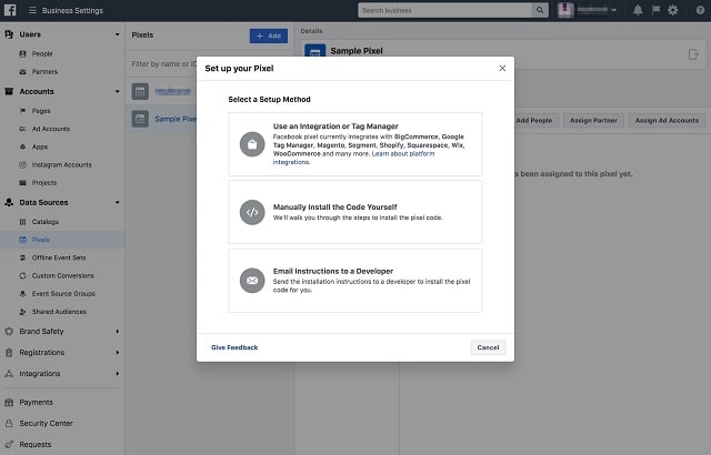 facebook retargeting setup