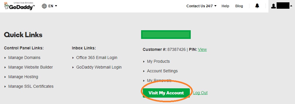 godaddy domain auto renewal control panel