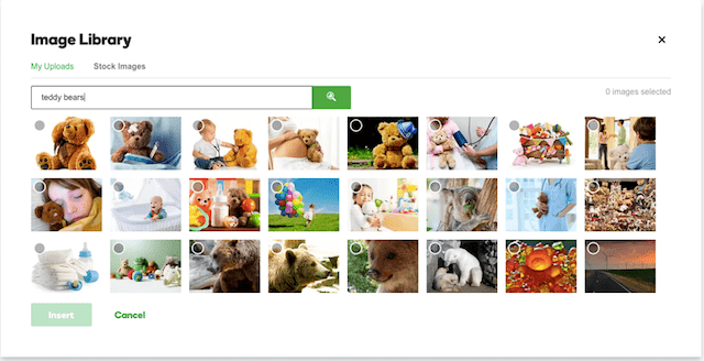 godaddy website builder blog feature image library