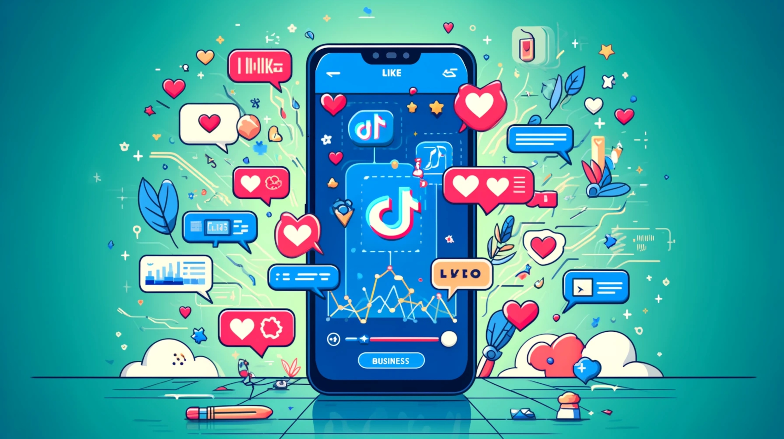 TikTok for business illustration