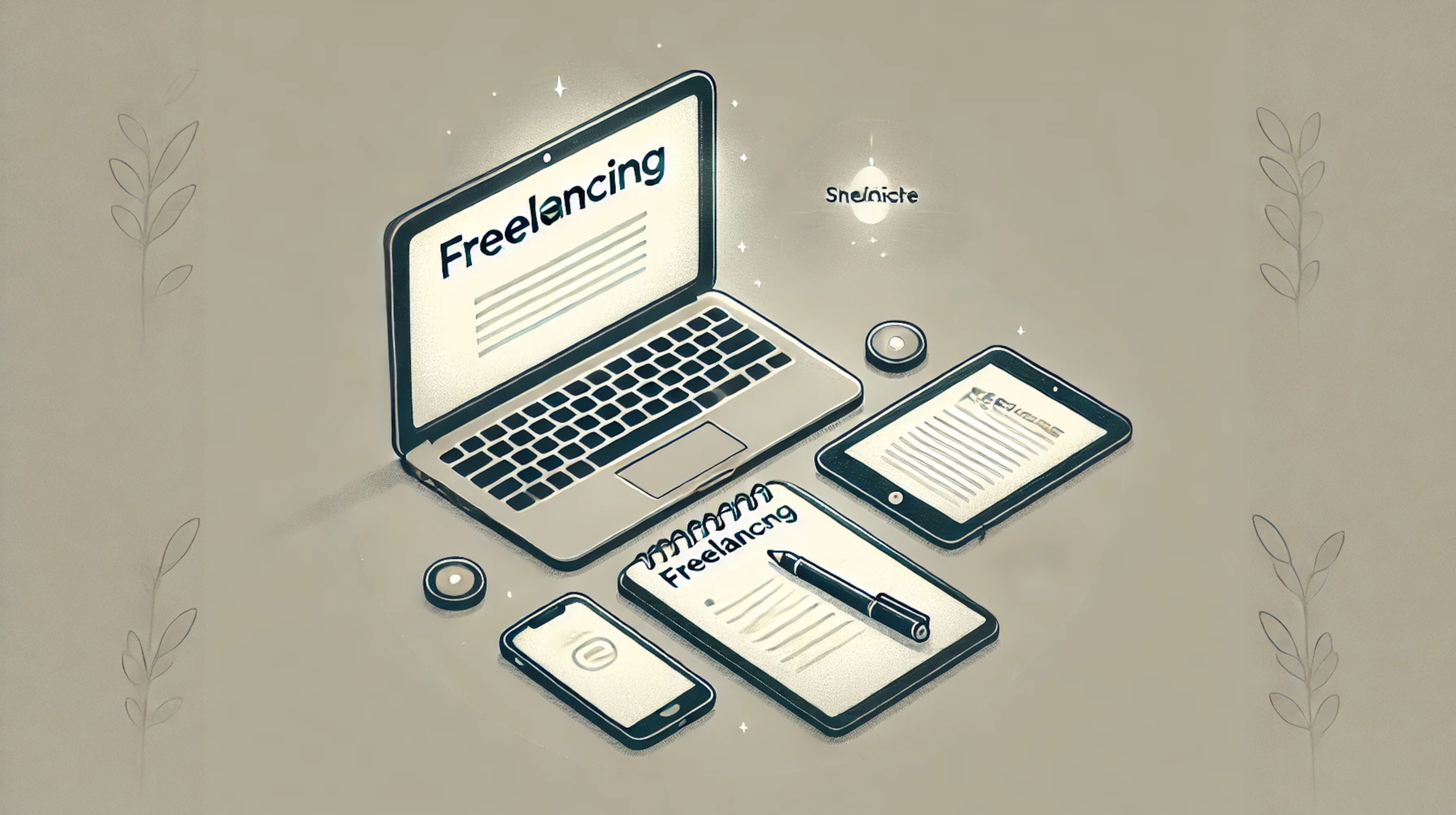 Freelancer toolkit illustration