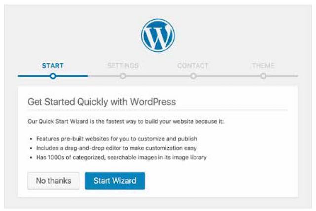 start a website wordpress