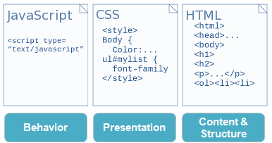 تعلم تصميم المواقع html css javascript