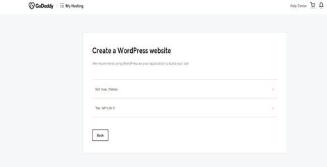 تفعيل استضافة Wordpress GoDaddy