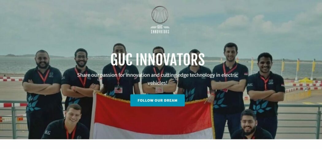 GUC Innovators الصفحة الرئيسية موقع إلكتروني