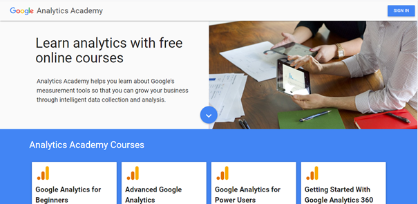 دورات مجانية في التسويق الرقمي من Google Analytics لاستخدام Google Analytics