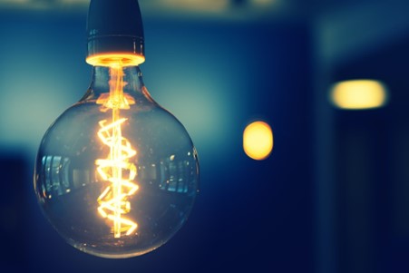 lightbulb representing a new idea