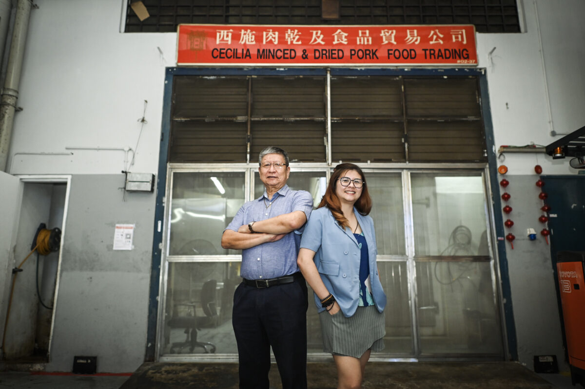 Mr Koh and Sandra from Xishi Bak Kwa