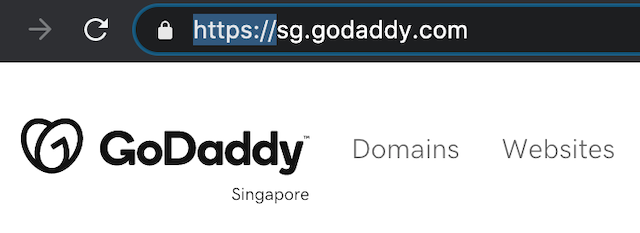 An image of a screenshot of website address with ssl