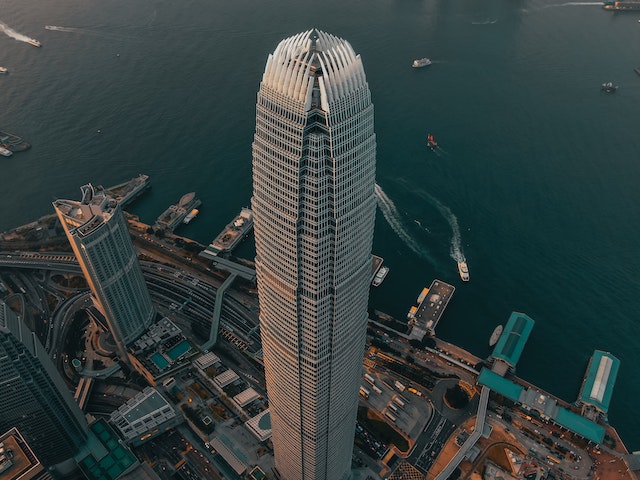 High rise building in the heart of Hong Kong