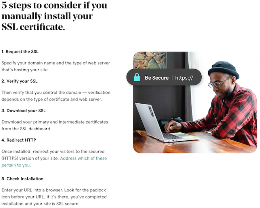 GoDaddy Steps To Manually Install SSL Certificate