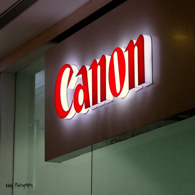 Photo of Canon sign