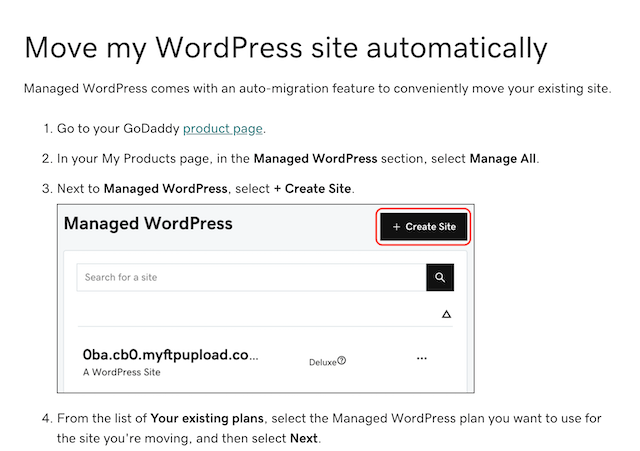 GoDaddy Automatic WordPress Migration without losing seo