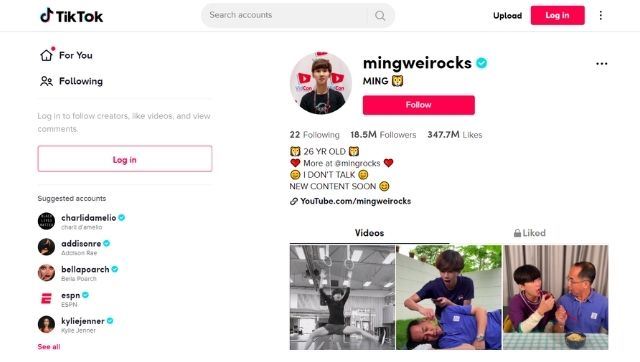 @mingweirocks TikTok Profile