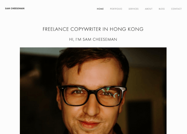 Sam Cheeseman Freelancer Website