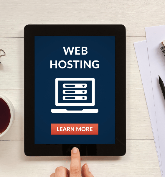 Web hosting image on iPad