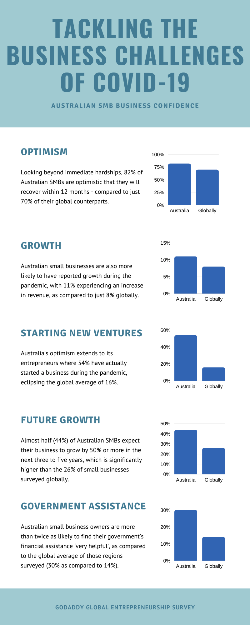 GoDaddy Global Entrepreneurship Survey Infographic