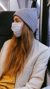 Health Tips Woman Sitting on Public Transport