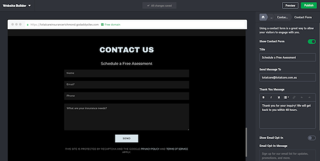 How to Make a Website Changing Contact Us Info