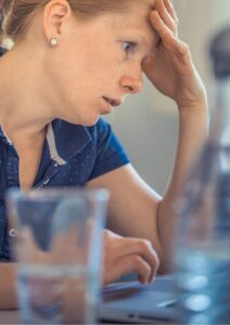 Operations Management Woman Looking Frustrated