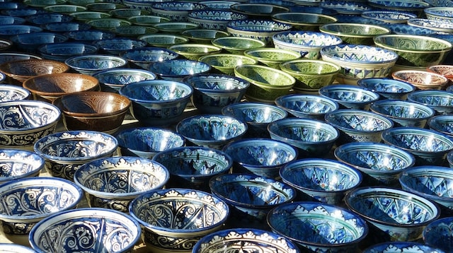 Small Business Tax Offset Display of Ceramic Bowls