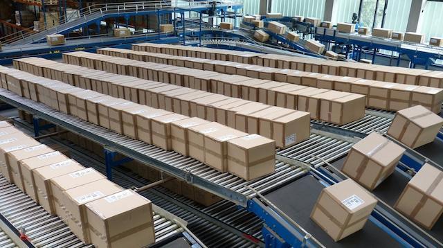 Income Statement Shipping Boxes in Warehouse