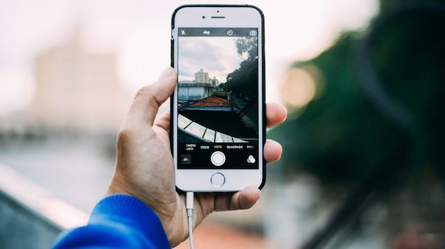 Instagram Advertising Man Taking Photo Outdoors