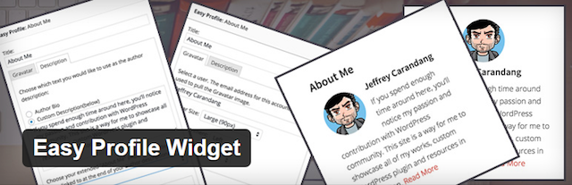 Starting a WordPress Blog Easy Profile Widget Plugin