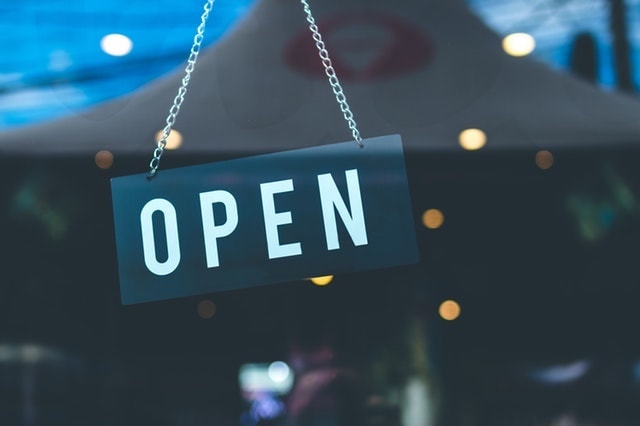 Buy a Business Open Sign on Store Window