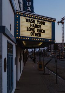 Communication Strategy Wash Your Hands Movie Marquee