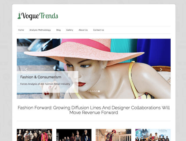 WordPress Blog Fashion Theme