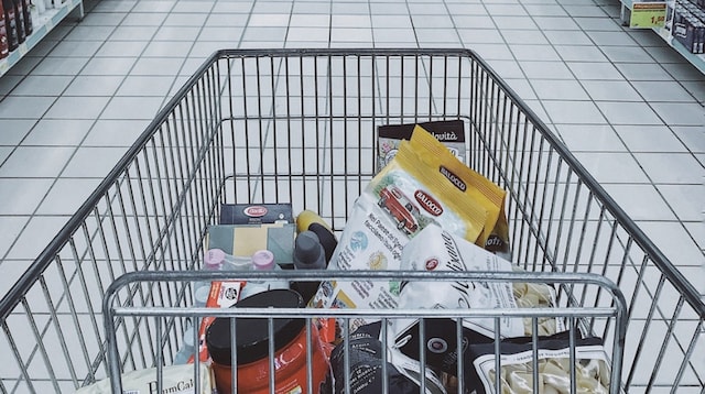 Side Hustle Shopping Cart In Aisle