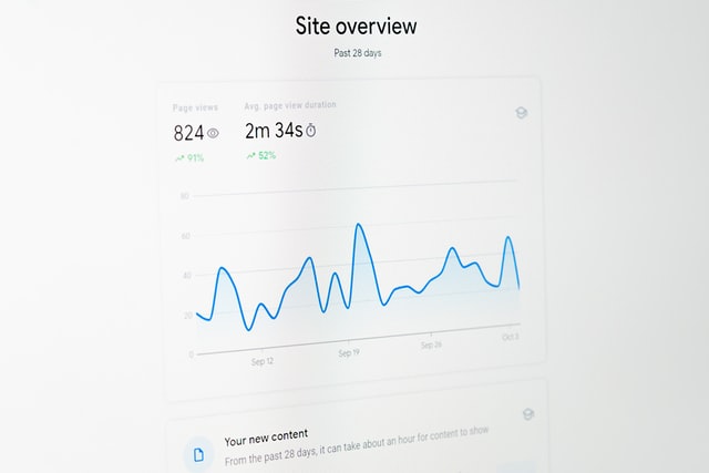 Site overview feature Google Analytics