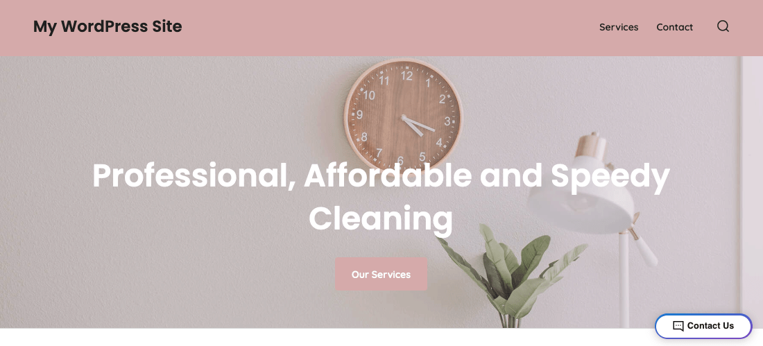 Mia home cleaning service GoDaddy WordPress theme