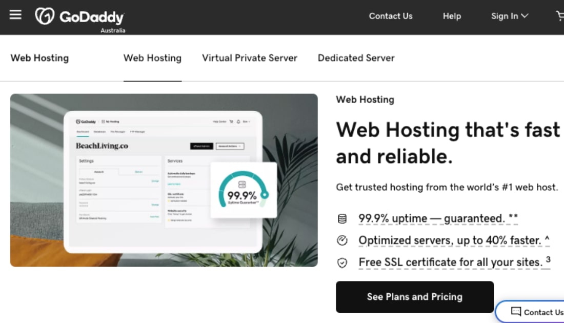 GoDaddy Web Hosting