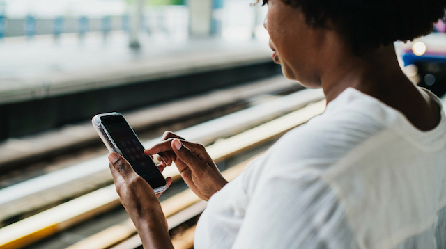 SSL Encryption Woman On Smartphone