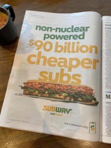 Subway trolling france ad