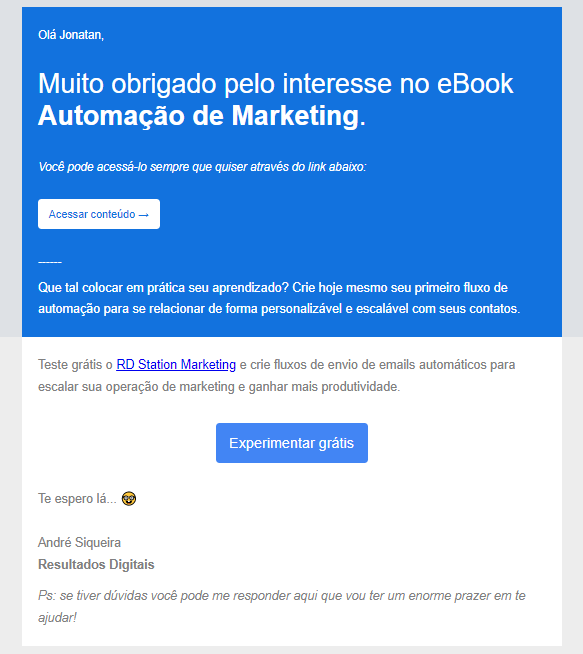 modelo de e-mail marketing transacional do rd station