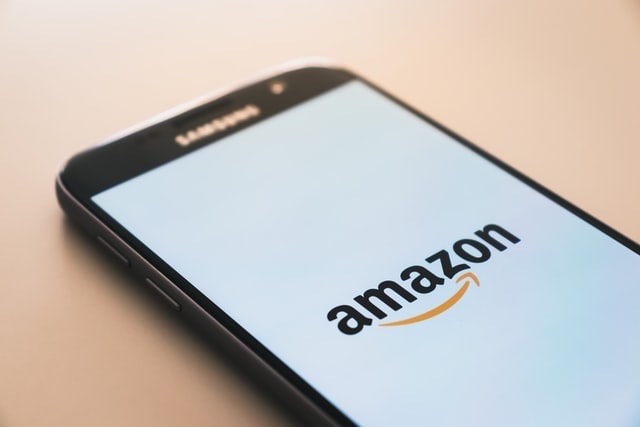 Amazon Logo Shown on Smartphone Screen