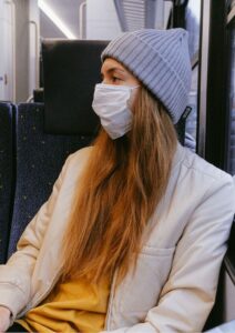 Business Continuity Plan Woman Wearing Surgical Mask