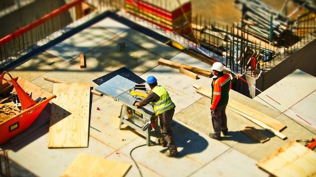 Business Intelligence Two Men on Construction Site