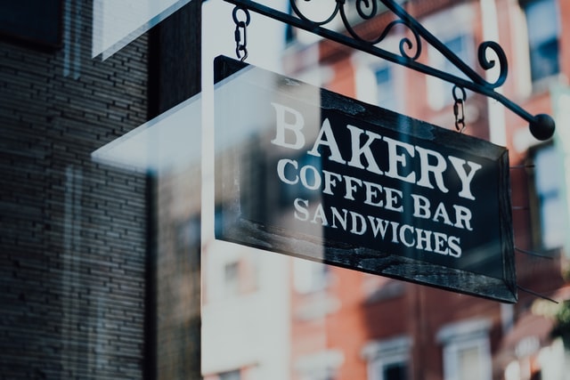 Government Grants Bakery Sign