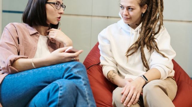 Performance Review Two Women Talking