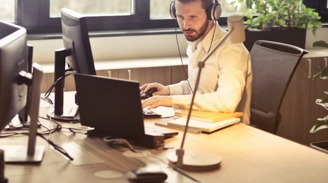 Side Jobs Man with Headphones